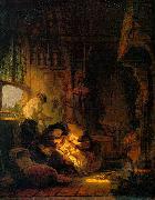 Rembrandt van rijn Holy Family oil painting artist